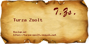 Turza Zsolt névjegykártya