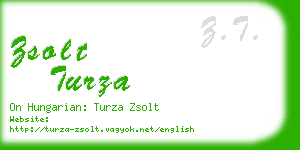 zsolt turza business card